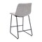 Merrick Lane 24 inch Faux Counter Height Bucket Seat Stools, Set of 2